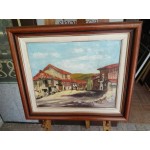 Картина масло на платно от Испания, двойна рамка - 3593